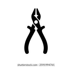 Simple Vector Illustration of a Pair of Pliers