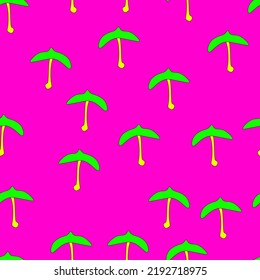 patrón simple de ilustración vectorial con hongos