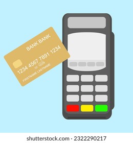 simple vector illustration payment terminal