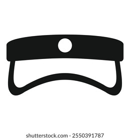 Ilustración vectorial simple de un sombrero de policía que representa a la policía y la autoridad