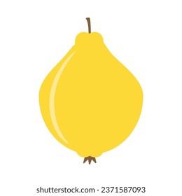 Simple vector illustration of quince