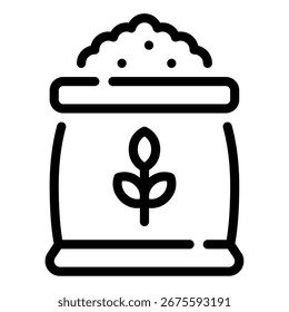 Ilustração vetorial simples da colheita de arroz com pedúnculos de arroz.