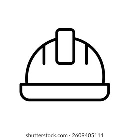 Simple Vector Illustration of a Safety Hard Hat icon vector on white background
