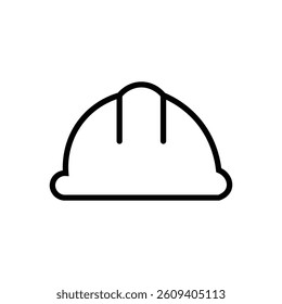 Simple Vector Illustration of a Safety Hard Hat icon vector on white background