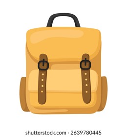 Simple vector illustration. School bнуддщц backpack on a white background.