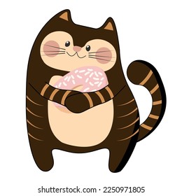 einfache Vektorgrafik kleine Cartokat