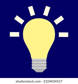 simple vector illustration small lamp