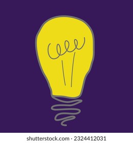 simple vector illustration small lamp