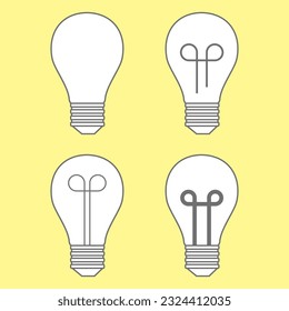 simple vector illustration small lamp