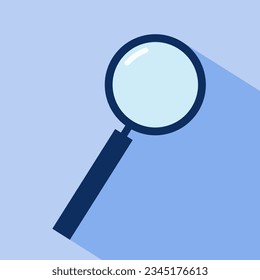 simple vector illustration small loupe 