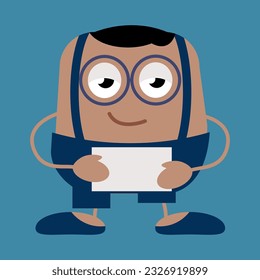 Simple vector illustration small monster