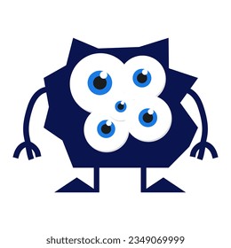 Simple vector illustration small monster