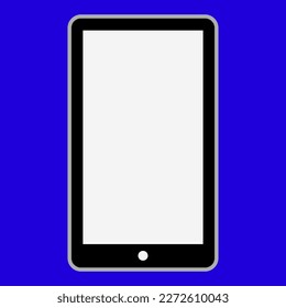 smartphone simple de ilustración vectorial en azul
