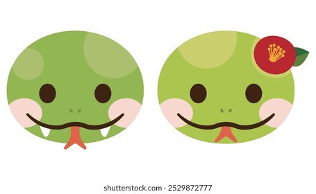 Simple vector illustration of a snake