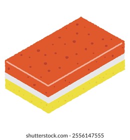 Simple vector illustration of a sponge