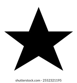 simple vector illustration of a star with sharp edges and a modern look