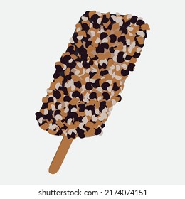 Simple Vector Illustration Summer Popsicle