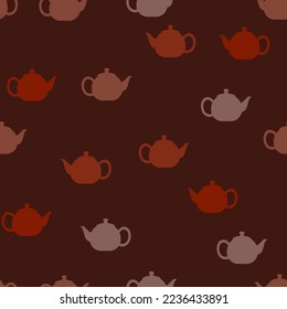simple vector illustration teapot pattern 