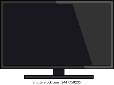 Simple vector illustration of Television