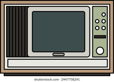 Simple vector illustration of Television