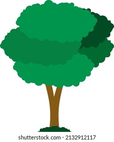 simple vector illustration of a tree