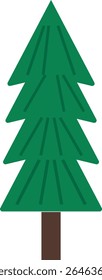 A simple vector illustration of tree shape. Ideal for nature-themed designs, educational materials, landscape assets, or children's graphics.