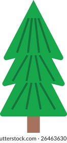 A simple vector illustration of tree shape. Ideal for nature-themed designs, educational materials, landscape assets, or children's graphics.