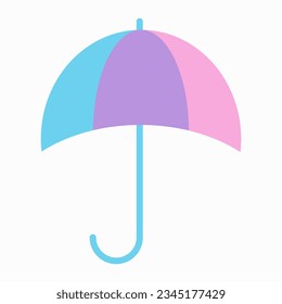 simple vector illustration umbrella on white