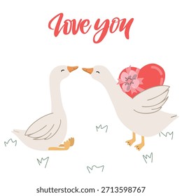 Simple vector illustration for Valentines cards