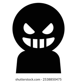 Simple vector illustration of a villain