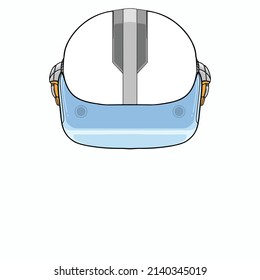 simple vector illustration of a VR goggle to play in metaverse 