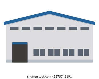 Simple vector illustration of a warehouse