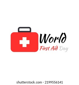 Simple Vector Illustration Of World First Aid Day