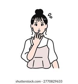 Simple vector illustration young