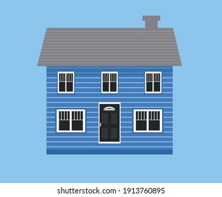 simple vector illustrations of houses