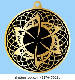 A Simple Vector Image Of A Amulet. Image For A Medallion, etc.