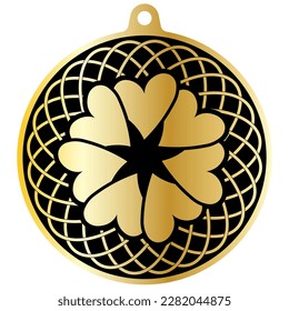 A Simple Vector Image Of A Amulet. Image For A Medallion, etc.