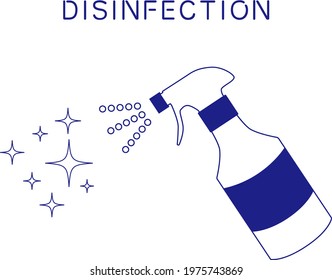 Simple vector image of Covid-19 Alcohol