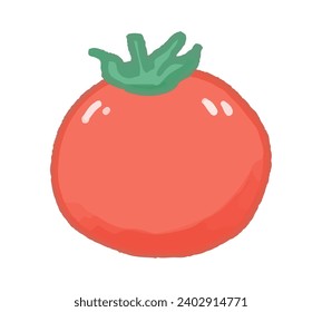Simple vector image of tomato.