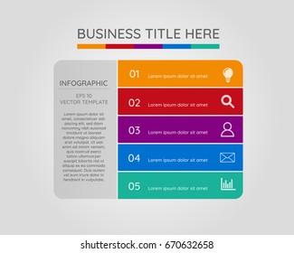 simple vector infographic for presentation 