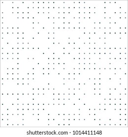 Simple vector with irregularly repeating small tiny squares on white. Mosaic geometric Vector for paper packaging, textile design, covers
