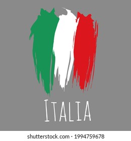 simple vector italy national flag