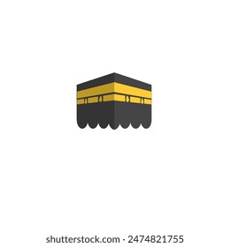 simple vector kaaba, muslim qibla, symbol of muslims, kaaba and mecca