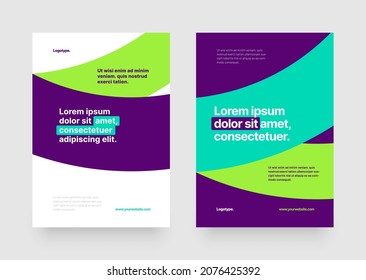 Simple vector layout template with abstract shapes for events, companies or any business related.