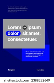 Simple vector layout template for events, companies or any business related. With a frame for your message. Design for flyer, poster, cover, brochure, banner or any layout.