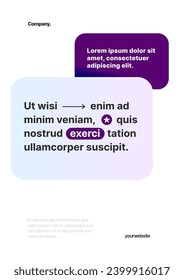 Simple vector layout template for events, companies or any business related. With a frame for your message. Design for flyer, poster, cover, brochure, banner or any layout.