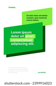 Simple vector layout template for events, companies or any business related. With a frame for your message. Design for flyer, poster, cover, brochure, banner or any layout.