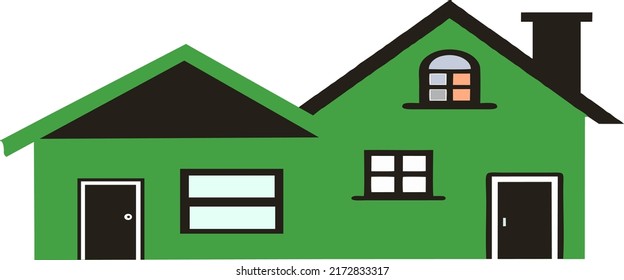 cámara verde de luz vectorial simple