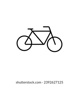 Simple vector line icons. Pixel perfect. bike icon