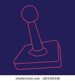 simple vector line joystick icon